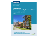 Campagnebeeld Postgraduaat Toekomstbestendig Bouwen en Wonen 2025-2026